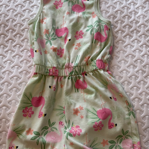 Garanimals Flamingo Toddler Romper Size 4T - Picture 2 of 3